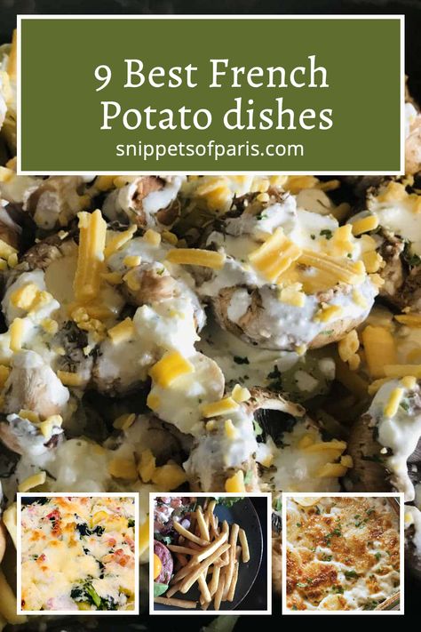 Get the recipes for the best French potato dishes that will make dinner a breeze. French Mashed Potatoes Recipe, French Potato Soup, French Potato Recipes, Mashed Potato Cake Recipe, Classic French Recipes, Potato Meals, French Side Dishes, Rice Ideas, French Cooking Recipes