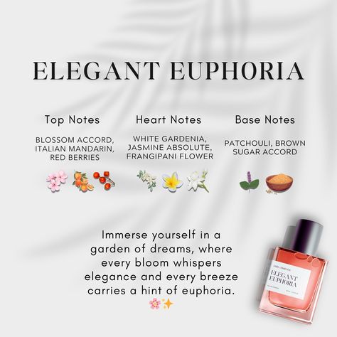 Immerse yourself in a garden of dreams, where every bloom whispers elegance and every breeze carries a hint of euphoria. 🌸✨ #ElegantEuphoria #FloralSymphony #PeonyPerfection #CitrusBliss #SandalwoodSerenity #TimelessElegance #SophisticatedScent #JoyfulAroma #PerfumeLovers #fragranceaddict [elegant perfume, floral fragrance, peony scent, citrus notes, sandalwood aroma, sophisticated perfume, joyful fragrance, luxury scent, timeless elegance, perfume lovers, fragrance enthusiasts, high-end p... Perfume Fragrance Notes, Elegant Perfume, White Gardenia, Perfume Floral, Perfume Fragrance, Perfume Lover, Floral Fragrance, Red Berries, Fragrance Notes