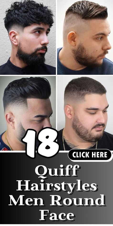 Get the best quiff haircut ideas for men with round faces. Our guide helps you choose the right style to highlight your features and stay fashion-forward Round Hairstyles Face, Men Haircut Styles Round Faces, Men Hair Round Face, Short Hairstyles For Men Round Face, Short Hairstyles For Round Faces Men, Big Head Hairstyles Men, Mens Haircut For Round Face, Mens Haircut Round Face Men, Men Hairstyle Round Face