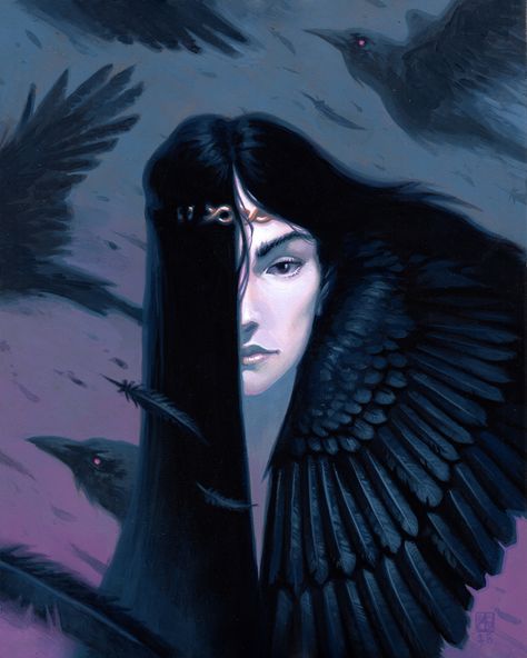 Alex Stone on Twitter: "#BlueArt… " The Morrigan, Celtic Gods, Celtic Goddess, Dialogue Prompts, Celtic Mythology, Goddess Art, Gods And Goddesses, Crows, Character Portraits