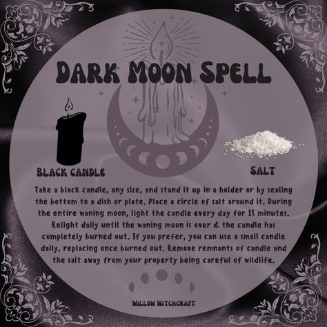 Dark Moon Witchcraft, Moon Correspondences, Lunar Witchcraft, Moon Grimoire, Witch Guide, Moon Witchcraft, Witchcraft Stuff, Witchy Journal, Sun Magic