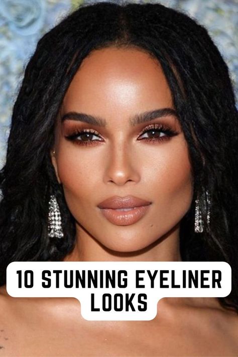 Glam Makeup Look Brown Eyes, Wedding Makeup For Brown Eyes Dark Skin, Brown People Makeup Looks, Blush Tone Makeup, Natural Glam Makeup Brown Eyes Prom, Zoe Kravitz Makeup Looks, Make Up Looks For Black Outfit, Bridal Make Up For Brown Skin, Rihanna Makeup Looks Natural