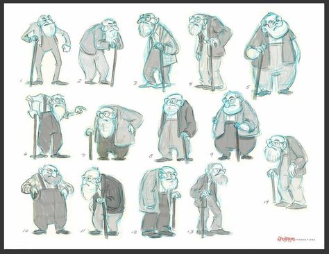 Grumpy old man thumbnail concepts by chewgag on DeviantArt Old Man Cartoon Character Design, Oldman Character Design, Old Man Animation, Old Character Design, Character Design Cartoon, 동화 삽화, Man Sketch, Person Drawing, Man Illustration