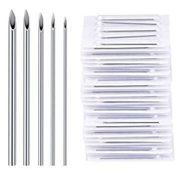 25PCS Mixed Body Piercing Needles, 12G 14G 16G 18G 20G Disposable Sterile Stainless Steel Piercing Needles for Ear Nose Navel Belly Nipple Tongue Lip Smiley Piercing Piercing Needle, Piercing Needles, Smiley Piercing, Labret Piercing, Body Modifications, Tragus, Smiley, Beauty And Personal Care, Lips