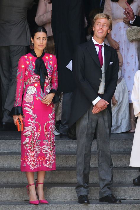 Princess Charlene, Princess Sirivannavari Nariratana and More Royal Fashion Risk Takers | Vogue Robe Fuchsia, Hanover Germany, Andrea Casiraghi, Style Royal, Estilo Real, Fuchsia Dress, Princess Charlene, Charlotte Casiraghi, Royal Weddings