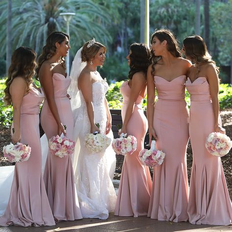 Pink Sweet Heart Backless Bridesmaid Dress, Soft Satin Mermaid Bridesmaid Dress, D1371 Satin Bridesmaid Dresses Long, Backless Bridesmaid Dress, Mermaid Long Bridesmaid Dresses, Bridesmaid Dresses Floor Length, Blush Pink Bridesmaids, Blush Pink Bridesmaid Dresses, Sweetheart Bridesmaids Dresses, Mermaid Bridesmaid, Mermaid Sweetheart