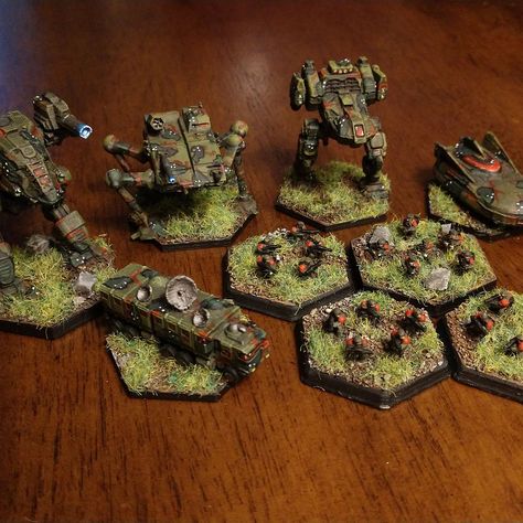 Battletech: Alpine Camo by Kromlekthemad | Paint Pad Painted Battletech Miniatures, Battletech Infantry, Battletech Miniatures, Battle Tech, Brown Apple, Apple Barrel, D&d Miniatures, Burnt Umber, Pewter Grey