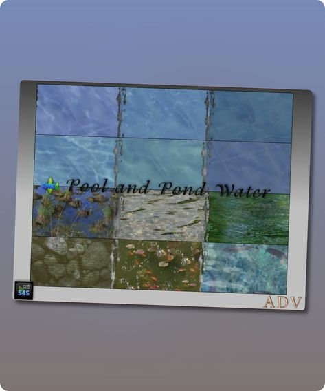 6 different water recolors for pools and ponds Author: Arte Della Vita Learn more at: mabras-arte-della-vita.blogspot.com #build_walls_floors #sims4cc #gaming #sims4 #sims Sims 4 Waterfall Cc, Sims 4 Pool Water, Sims 4 Pool Water Cc, Sims 4 Pond Cc, Sims 4 Pool Trim Cc, Sims 4 Water Cc, Sims 4 Pool Ideas, Sims 4 Pool Cc, Sims Garden