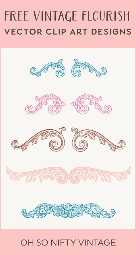 More Royalty Free Vintage Flourish Art Images Vintage Flourish Design, Ornamental Elements, Logo Packaging Design, Vintage Catalog, Flourish Design, Packaging Designs, Print Ideas, Digital Goods, Star Wars Pictures