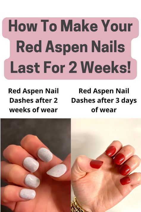 Nails For Small Nails, Toxin Free Makeup, Red Aspen Nails, Aspen Nails, Nail Dashes, Nail Color Combos, Small Nails, Tanning Products, Red Aspen