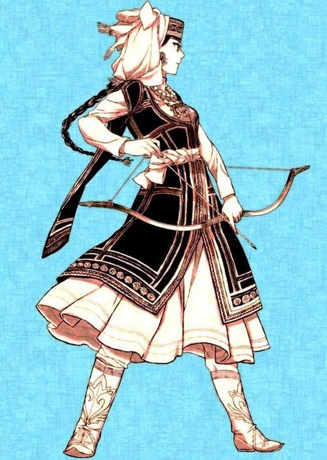 Manga in slavic clothing Slavic Clothes Aesthetic, Slavic Dress, Slavic Character Design, Slavic Warrior, Slavic Female Character Design, Slavic Warrior Art, Slavic Character Art, Slavic Armor, Slavic Goddess Morana