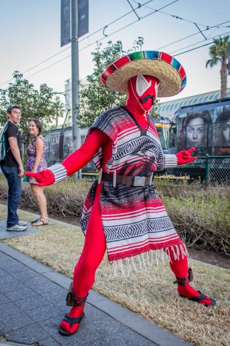 Cowboy Spiderman, Mexican Spiderman, Mexican Miles Morales, Mexican Star Wars, Mexican Cosplay, Funny Mexican Pictures, Marvel Coloring, Ultimate Spiderman, San Diego Comic Con