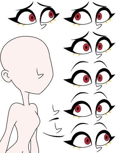 Helluva Boss Oc Template, Crazy Eyes Drawing Reference, Hazbin Hotel Eyes, Hazbin Hotel References, Hazbin Hotel Character Base, Hazbin Hotel Body Base, Hazbin Hotel Base, Hazbin Hotel Drawing Base, Fnaf Oc Base