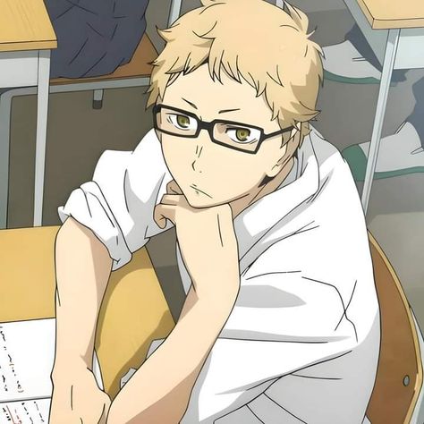 Kei Tsukishima, Anime Haikyuu, Tsukishima Kei, Anime, White