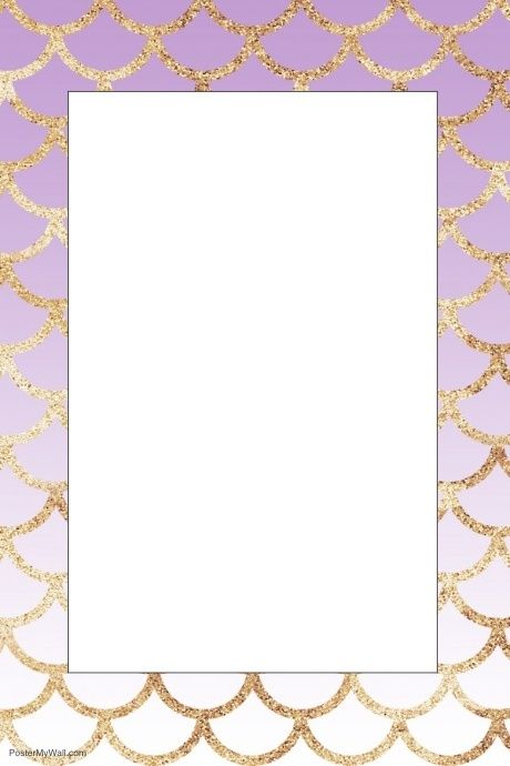 Bordered Paper, Mermaid Frame, Mermaid Theme Party, Frame Ideas, Mermaid Theme, Borders For Paper, Party Props, Mermaid Party, Book Plates