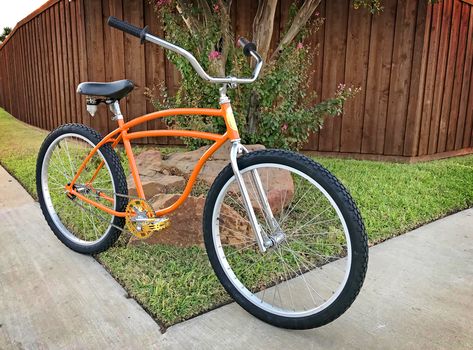 Schwinn Cruiser, Bmx Cruiser, Rat Rod Bike, Orange Wheels, Gold Coasters, Custom Bicycle, Simple Machines, Beautiful Bike, Vintage Bike