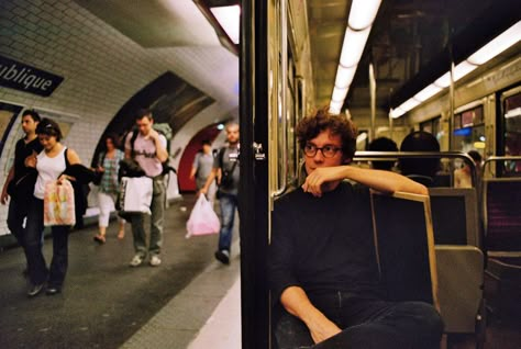 Hipster Boy, Metro Paris, Simon Lewis, Subway Train, U Bahn, Cinematic Photography, 인물 사진, Film Camera, Photography Inspo