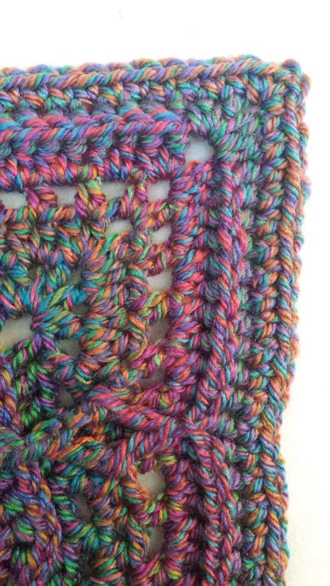 Hobby Lobby, I Love This Yarn | Madlandia Anna Richardson, Bohemian Crafts, Lobby Decor, I Love This Yarn, Variegated Yarn, Square Blanket, Complimentary Colors, Square Patterns, Diy Crafts For Home Decor