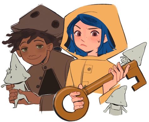 Coraline And Wybie, Laika Studios, Coraline Art, Coraline Movie, Nightmares Art, Coraline Jones, Little Nightmares Fanart, Little Nightmares, Sleepy Hollow