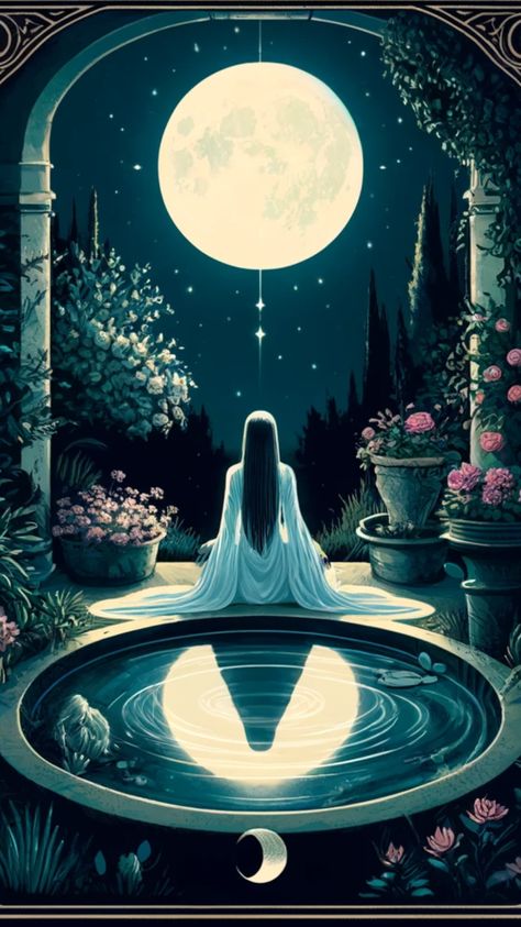 Delve into the depths of intuition and wisdom with 'The High Priestess' tarot card. She represents the mysteries of the subconscious, intuition, and hidden knowledge. Trust your inner voice and embrace the power of intuition on your journey of self-discovery. 🌙✨ #Tarot #Intuition #Wisdom High Priestess Tarot Wallpaper, The High Priestess Aesthetic, High Priestess Tarot Card Art, Escapist Aesthetic, The High Priestess Tarot Art, Intuition Aesthetic, Tarot Priestess, High Priestess Aesthetic, High Priestess Art