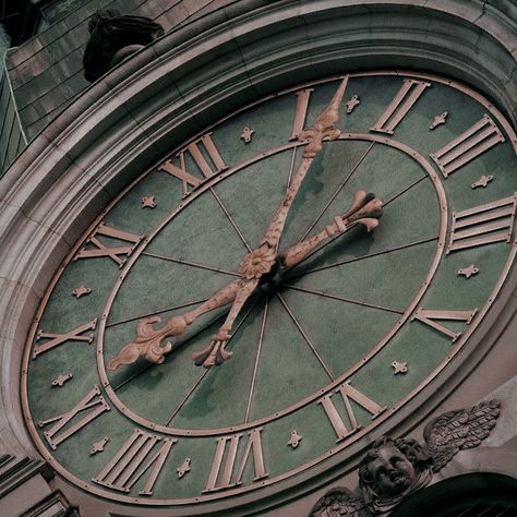 Green Aesthetic, Clock, Green