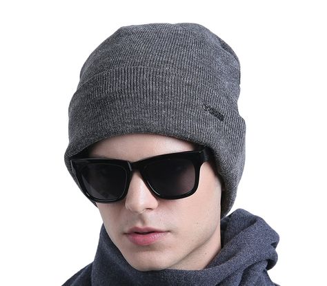 Men&lsquos Classic Wool Beanie Hat Knit Skull Ski Caps With Fleece Lined - Z0079_grey - CA185TDKOO3 - Hats & Caps, Men's Hats & Caps, Skullies & Beanies  #hats #caps #mensstyle #mensfashion #menscaps #menshats #Skullies & Beanies Mens Slouchy Beanie, Ice Cap, Stylish Caps, Ski Cap, Cap Collection, Hat Knit, Watch Cap, Designer Hats, Men's Hats