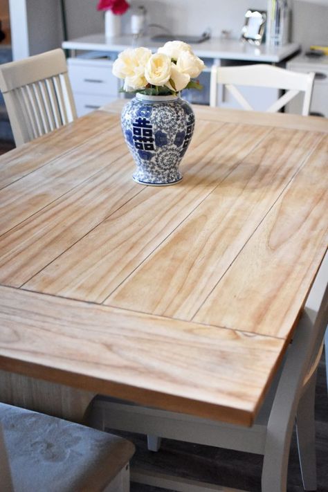 A Beginner’s Guide To Refinishing A Table Refinishing Pine Table, Refinish Table, Refinish Wood Furniture, Refinished Table, Diy Dining Room Table, Diy Kitchen Table, Dark Wood Furniture, Kitchen Table Wood, Diy Dining Room