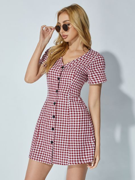 Front button dress