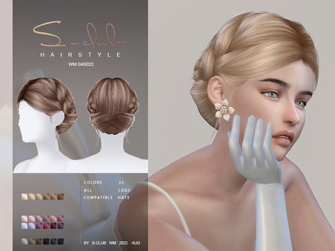 Sims 4 Cc Hair, Pelo Sims, Sims 4 Expansions, Club Hairstyles, Sims 4 Characters, Sims 4 Toddler, Sims 4 Downloads, Sims Four, Peinados Recogidos