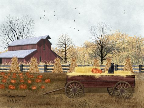 "Autumn Blessings " is one of... - Billy Jacobs Art Gallery Billy Jacobs Prints, Billy Jacobs Art, Leaf Quilt, Billy Jacobs, Autumn Blessings, Sheep And Lamb, Pallet Art, Autumn Leaf, Barn Quilts