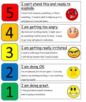 5 Point Scale, Emotion Regulation, Behavior Interventions, Behaviour Management, Teaching Social Skills, Social Thinking, School Social Work, Counseling Activities, Counseling Resources