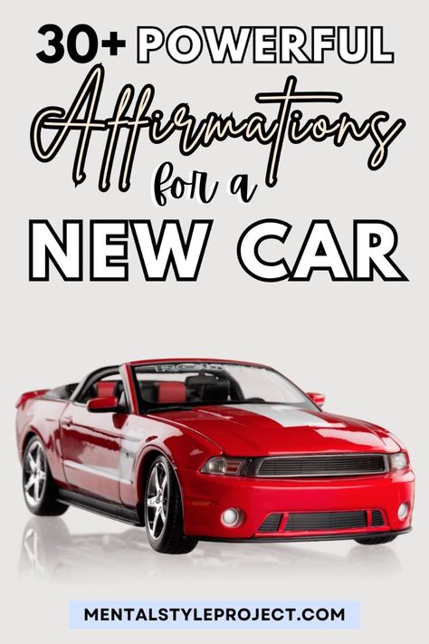 Ready to manifest your dream car? These 30 powerful affirmations are designed to help you attract the perfect vehicle into your life. Do you need to boost your confidence in your purchase decision? Or maybe align your mindset with abundance? If so, these affirmations will put you on the path to owning a new car. Start saying these affirmations daily and watch your dream car come to life!#MoneyAffirmations #FinancialAbundance #WealthMindset #ManifestMoney #AttractProsperity #AbundanceMindset #MoneyMantras #FinancialFreedom #PositiveAffirmations #MoneyGoals How To Manifest A New Car, How To Manifest A Car, Manifest Car Affirmations, Dream Car Manifestation, Manifest A Car, Manifesting A Car, Dream Car Affirmations, Car Manifestation Affirmations, New Car Affirmations