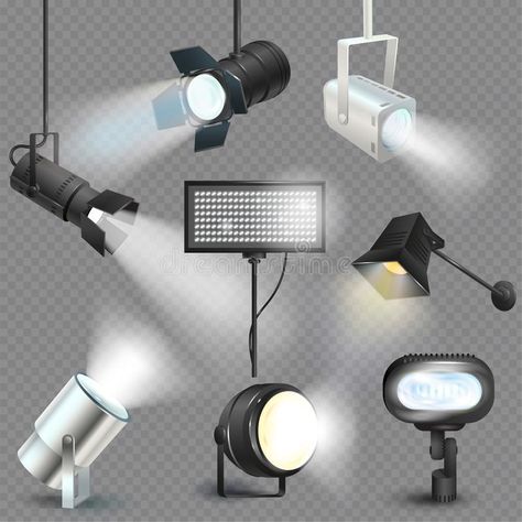 Stage Illustration, Anime Clipart, Theater Lighting, Stage Spotlights, Stage Lighting Design, Cafe Lighting, Theater Stage, Concert Stage Design, Studio Lamp