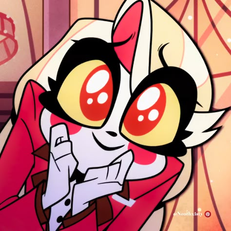 (๑＞◡╹๑)  Hazbin hotel icons / Icons Charlie Morningstar by Neoth╰・✧⁺ᘐ﹕ Charlie Hazbin Hotel, Sir Pentious, Female Demons, Hazbin Hotel Charlie, Big Balloons, Lucifer Morningstar, Vivziepop Hazbin Hotel, Puppy Eyes, Cute Eyes