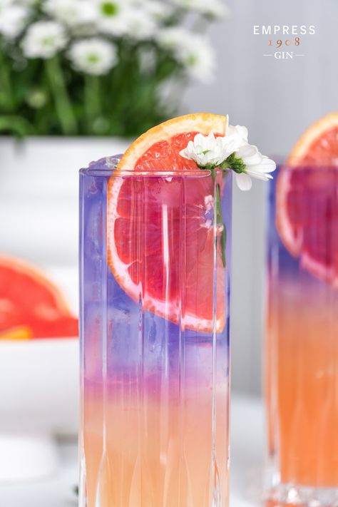 Try a taste of spring with the delightful Garden City cocktail, made with Empress 1908 Gin 💙 For this easy recipe and more, visit EmpressGin.com! Empress 1908 Gin, Pretty Alcoholic Drinks, Gin Cocktail Recipes, Spring Cocktails, Fancy Drinks, Milk Shakes, Cocktail Drinks Recipes, Pretty Drinks, Alcohol Drink Recipes