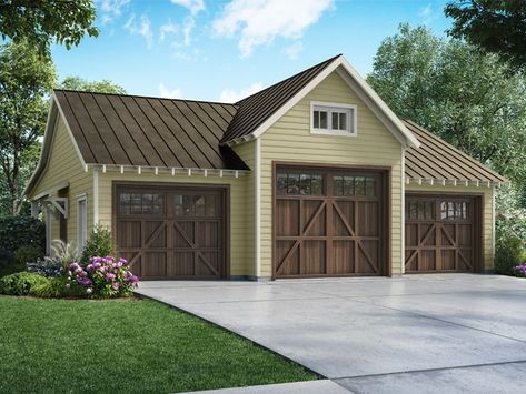 Boat Storage Garage, 019G-0040 Garage Plans Detached Workshop, Rv Garage Plans With Workshop, 3 Car Attached Garage, 4 Car Detached Garage Ideas, 3 Car Garage Addition Attached, Triple Garage Ideas, 3 Car Garage Ideas, 3 Stall Garage, Three Car Garage Plans