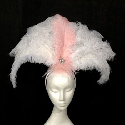 Showgirl Headpiece, Showgirl Headdress, Feather Pens, Vegas Tattoo, Showgirl Costume, Vegas Showgirl, Bird Girl, Headpiece Diy, Vegas Shows