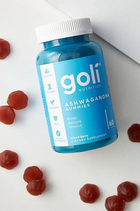 Goli® ASHWA GUMMIES RELAX RESTORE UNWIND The ancient Indian herb, Ashwagandha (Withania somnifera), has been recognized for its medicinal properties for over 5,000 years. It is rooted in Ayurveda, a holistic and traditional system of medicine based on the concept that health and wellness depend on a balance between physical and mental health by utilizing natural medicine. Ashwagandha Gummies, Improve Sleep Quality, Lower Blood Sugar, Mixed Berries, Vitamin D, Non Gmo, Heart Healthy, Apple Cider Vinegar, Apple Cider