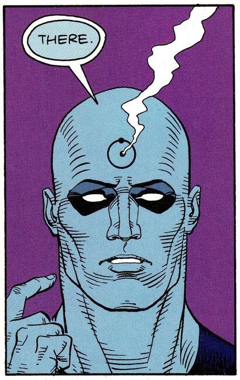 Dr Manhattan, Arte Dc Comics, Comic Manga, Bd Comics, Retro Comic, Comic Sans, Comic Collection, Comic Panels, Hippie Art