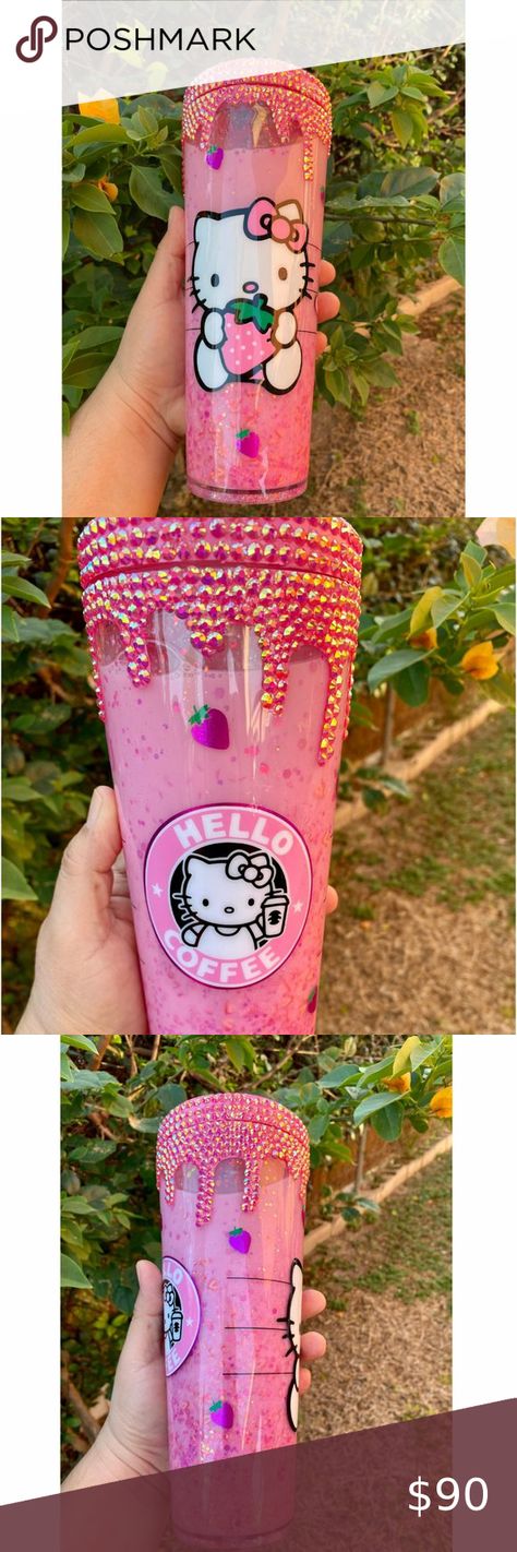 Sanrio Characters Hello Kitty Tumbler Hello Kitty Snowglobe Tumbler, Starbucks Snowglobe Tumbler, Snow Globe Cup, Hello Kitty Tumbler, Snowglobe Tumbler, Tumbler Starbucks, Custom Starbucks Cup, Custom Tumbler Cups, Glitter Cups