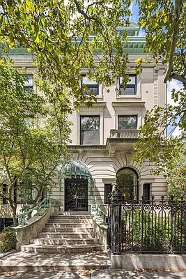 18 Prospect Park West in Park Slope, Brooklyn | StreetEasy Limestone Facade, Beautiful Properties, Prospect Park Brooklyn, Brooklyn Botanical Garden, Parlor Floor, Garden Floor, Garden Levels, Park Slope, Downtown Manhattan