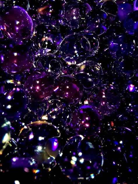 #photoshop #design #photography #purple #bubbles #shinny #dark Black Purple Blue Aesthetic, Dark Bubbles Aesthetic, Iridescent Bubbles Aesthetic, Dark Purple Party Aesthetic, Purple Bubbles Aesthetic, Dark Purple Glitter Aesthetic, Purple Bubbles Wallpaper, Purple Party Aesthetic, Dark Rainbow Aesthetic