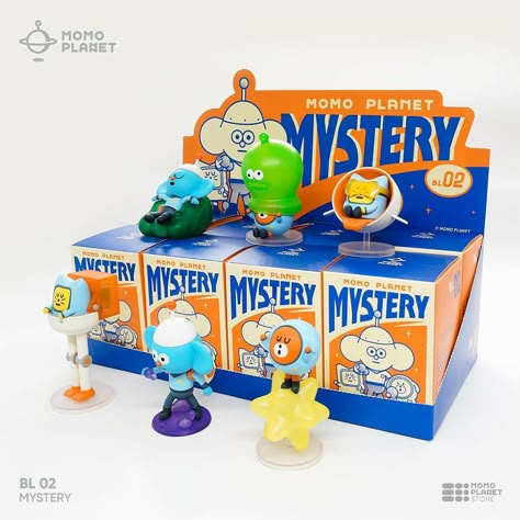 Toy Package Design, Art Toy Packaging, Mystery Box Design, Toy Packaging Design, Toys Packaging, Art Toys Design, Vinyl Art Toys, Toy Packaging, Kawaii Toys