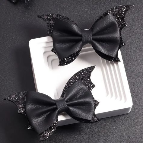 Delicate Gothic Punk Bat Wings Design Hair Bows Girls - Temu Bow Art, Halloween Hair Bows, Maternity Sash, Halloween Supplies, Glitter Hair Bows, Girls Dress Up, Hair Accessories Gift, Wings Design