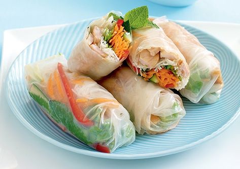 Countdown | Easy Pork Rice Paper Rolls recipe Pork Rice Paper Rolls, Rice Paper Rolls Recipes, Vietnamese Rice Paper Rolls, Vietnamese Rice Paper, Salad Roll, Rice Paper Recipes, Rice Paper Wraps, Cultural Foods, Rice Paper Rolls