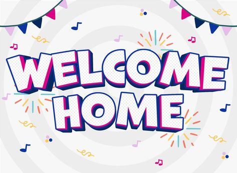 Decorate your home with these vibrant and charming printable welcome home signs. Perfect for welcoming loved ones back and creating a warm and inviting atmosphere. Download now and add a personal touch to your home. #WelcomeHomeSigns #PrintableSigns #HomeDecorPrintables #welcomehomesigns Welcome Home Banners, Welcome Images, Welcome Home Signs, Asking For Forgiveness, Printable Banner, Happy We, Templates Printable Free, Welcome Back Sign, Sign Templates