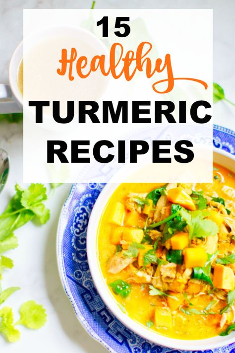 Check out these 15 healthy turmeric recipes! Antiflammatory Diet, Microwave Chicken Recipes, Ginger And Tumeric, Recipes For Air Fryer, Turmeric Soup, Inflammatory Diet Recipes, Indian Cuisine Recipes, Slow Cooker Sweet Potatoes, Digestive Aid