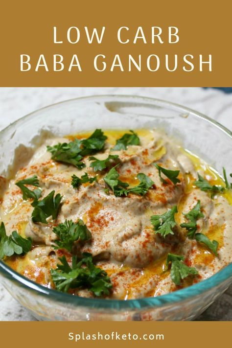 You’ll be transported to the Mediterranean when you serve this low carb baba ganoush! This creamy smoky dip is amazingly delicious and a bit addictive! Enjoy! Keto Dip, Baba Ganoush Recipe, Babaganoush Recipe, Middle East Recipes, Baba Ganoush, Low Carbohydrate Diet, Healthy Comfort Food, No Carb Diet, Vegan Paleo