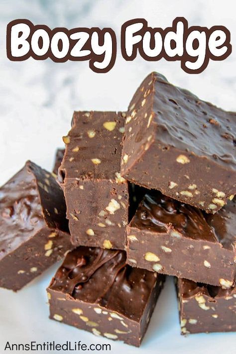 Boozy Fudge, Sweets Platter, Chocolate Fudge Recipe, Boozy Chocolate, Holiday Baking List, Homemade Fudge Recipes, Baking List, Lemon Cheesecake Recipes, Fudge Recipes Chocolate