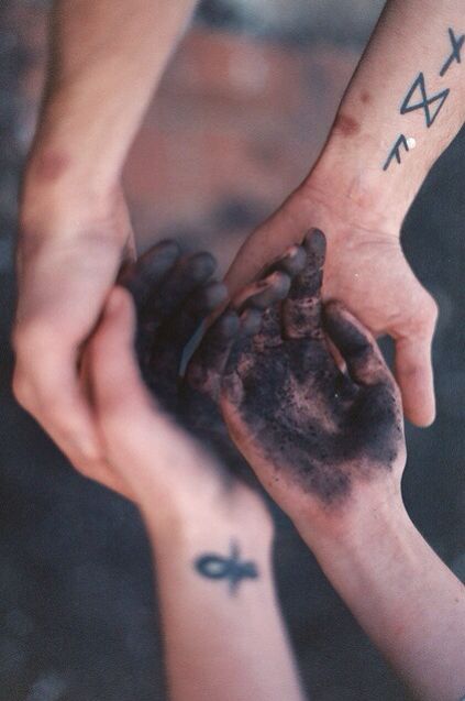 #runes #tattoo #ash #grunge Hands Images, Hippie Peace, Story Prompts, Story Inspiration, Book Inspiration, Writing Inspiration, Runes, Writing Prompts, Character Inspiration